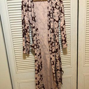 Lands End Supima Cotton Bathrobe, Ladies M, EUC